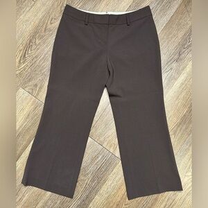 ELIE TAHARI WOMEN FLARE WOOL PANTS CHOCOLATE SIZE 2
